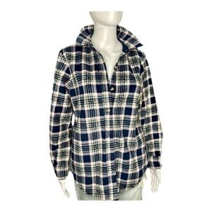 Women’s cozy long sleeve fleece, size small, petite.